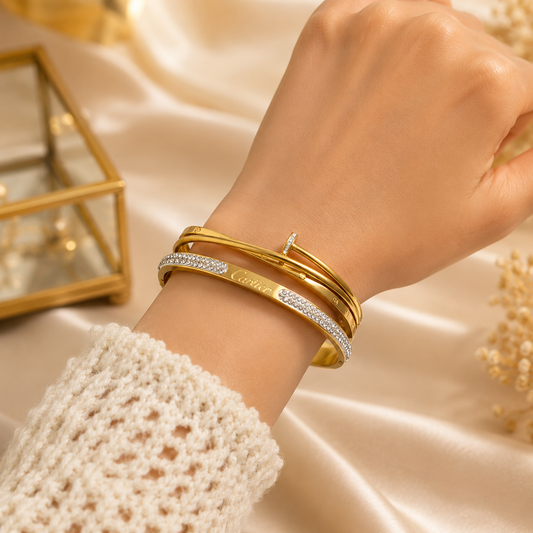 Celestia Nail Lock Bracelet