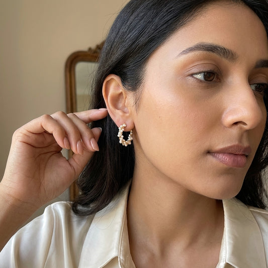 Homiblend Celeste Pearl Luxe Hoops
