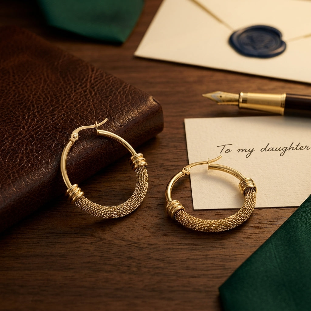 Aurevia Gold Hoop Earrings