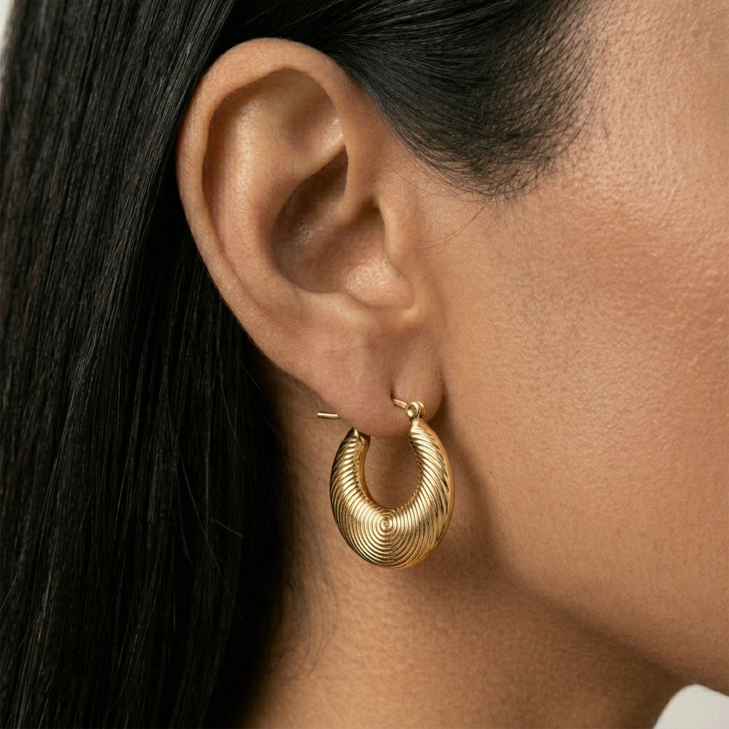 Aureline Orbit Gold Hoops