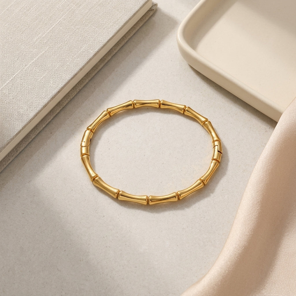Aurelia Bamboo Gold Bracelet