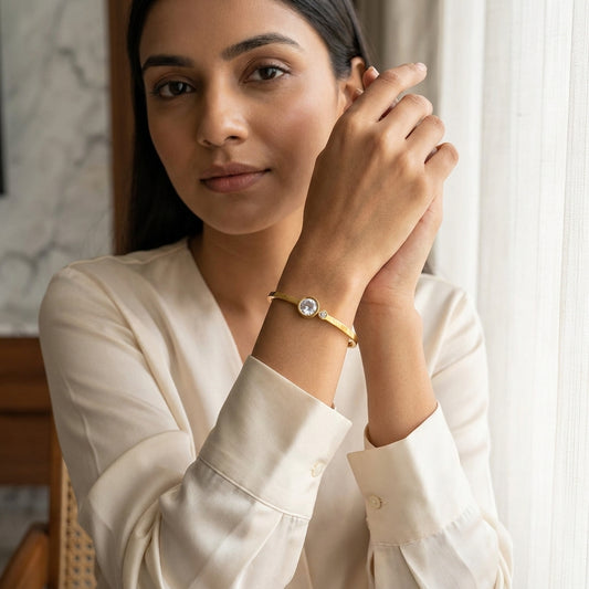 Celestine Aura Gold Bracelet