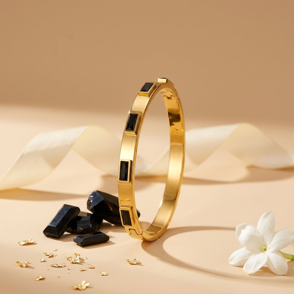Noire Gold Crystal Bracelet