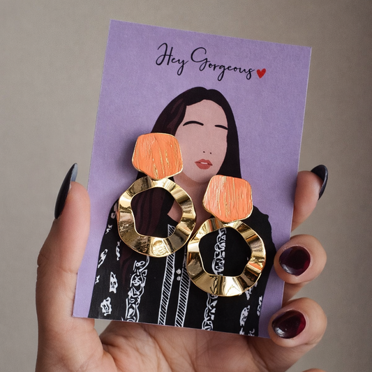 Parisian Sculpted Korean Drop Earrings