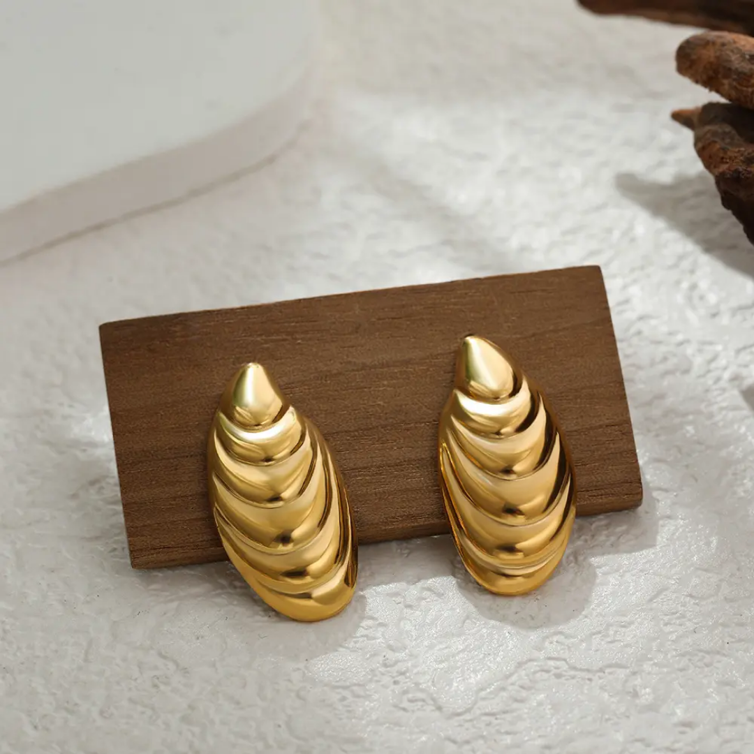 ShellCrest Layered Luxe Earrings