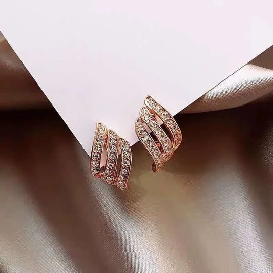 Korean Wave Crystal Statement Earrings