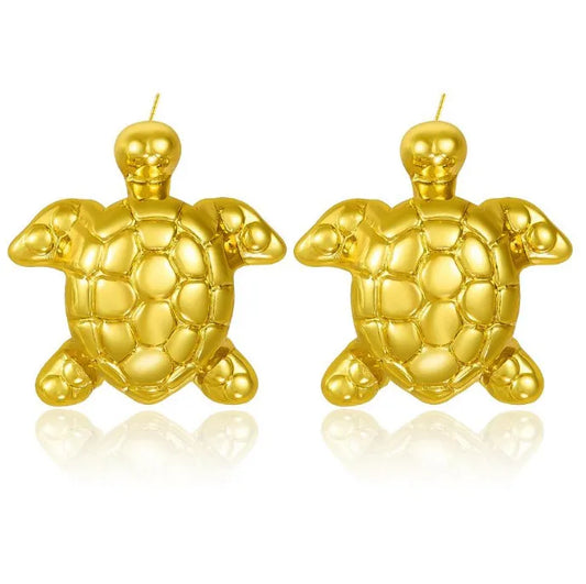 Goodluck Tortoise Stud Earrings