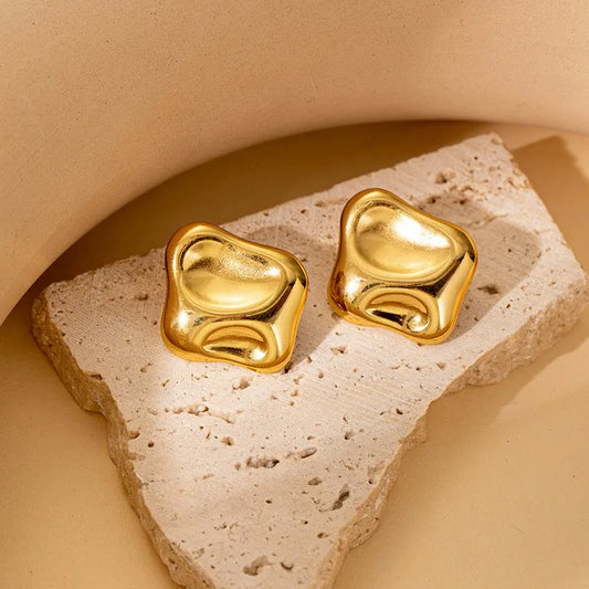 Molten Gold Sculpt Studs
