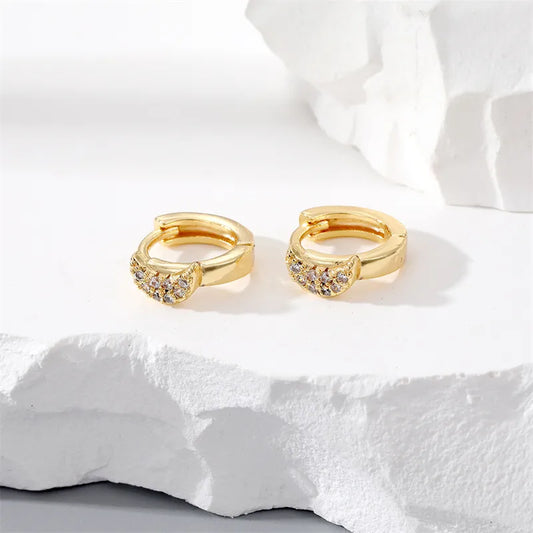 Homiblend Golden Glow Zircon Hoops