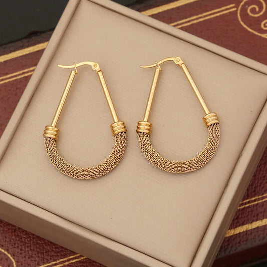 Aurex Braided Luxe Hoops