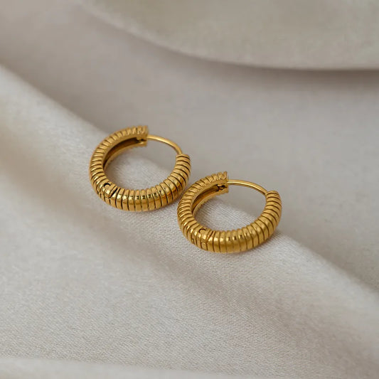 Aurelia Linear Luxe Hoops