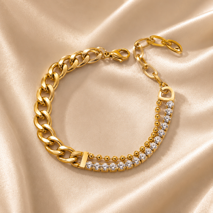 Monarch Crystal Cuban Bracelet