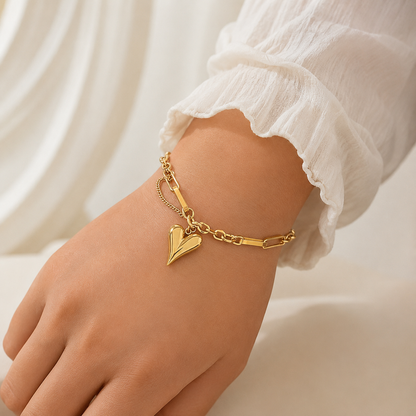Amora Heart Charm Bracelet