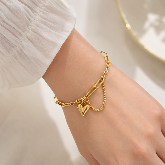Amora Heart Charm Bracelet