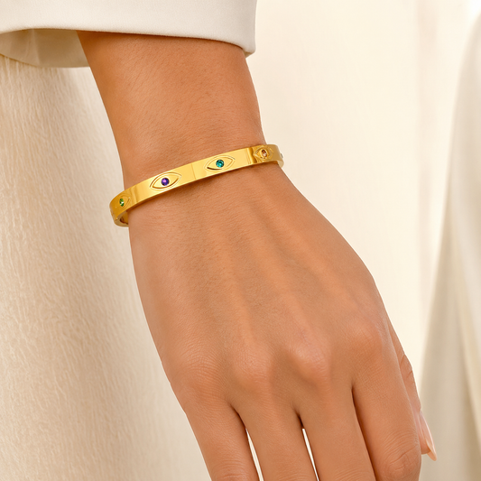 Aurelia Gold Evil Eye Bracelet