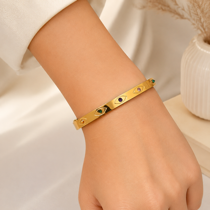 Aurelia Gold Evil Eye Bracelet