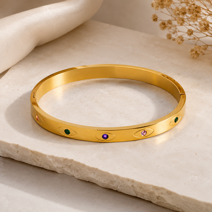 Aurelia Gold Evil Eye Bracelet
