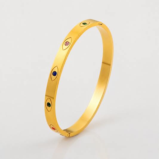Aurelia Gold Evil Eye Bracelet