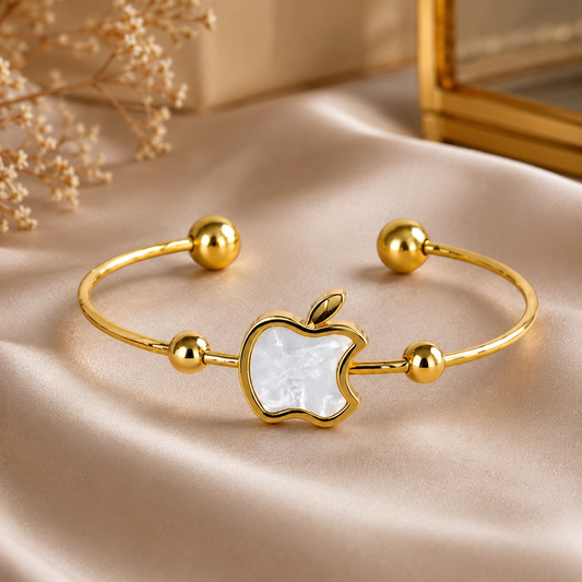 Forbidden Luxe Open Bracelet - White