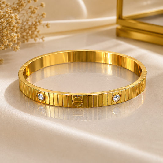 Lune Elite Lock Bracelet - Gold