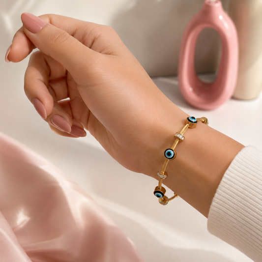 Nazar Luxe Lock Bracelet