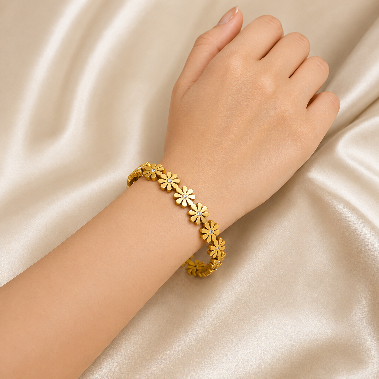 Aurelia Gold Bloom Bracelet