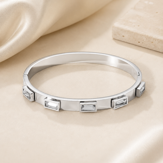 Avelisse Silver Crystal Bracelet