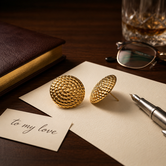 Aurelis Gold Stud Earrings