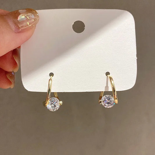Aurora Prism Zircon Hoop Earrings