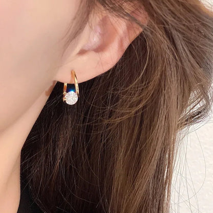 Aurora Prism Zircon Hoop Earrings