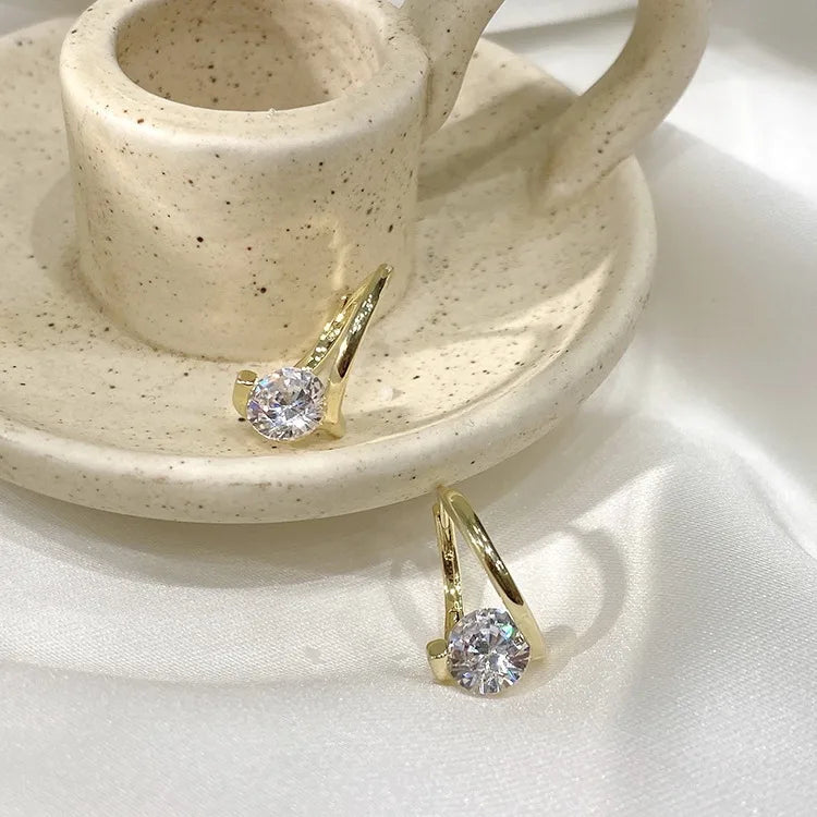 Aurora Prism Zircon Hoop Earrings
