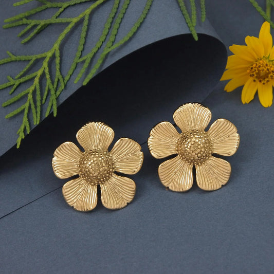 Golden Meadow Bloom Studs