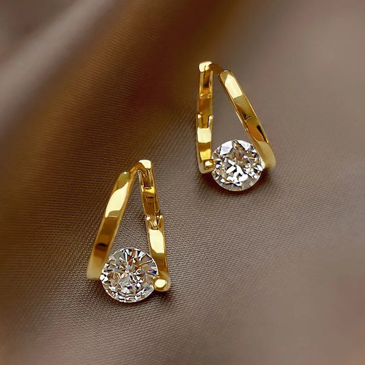 Aurora Prism Zircon Hoop Earrings