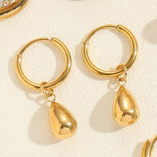 Aurelia Droplet Luxe Hoops