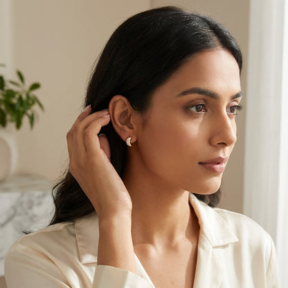 Homiblend Golden Glow Zircon Hoops