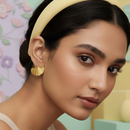 Aurelia Ginkgo Luxe Studs