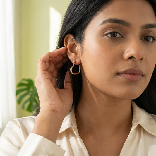 OpenHeart Minimal Hoop Earring