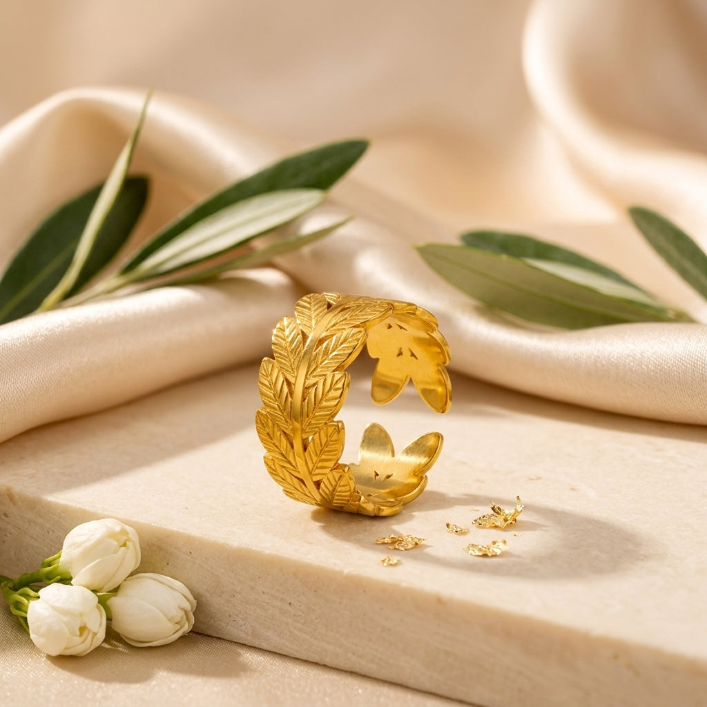 Laurele Gold Ring