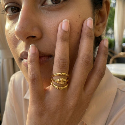 Solea Wrap Gold Ring