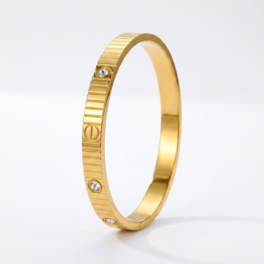 Lune Elite Lock Bracelet - Gold