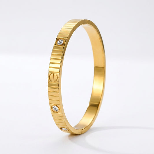 Lune Elite Lock Bracelet - Gold