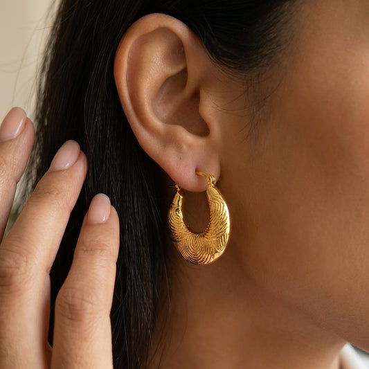Aureline Orbit Gold Hoops