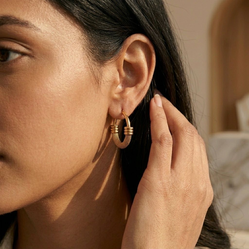 Aurevia Gold Hoop Earrings