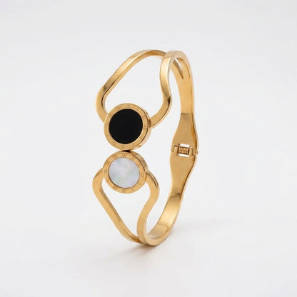Noir Luna Lock Bracelet