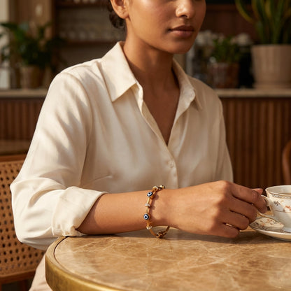 Nazar Luxe Lock Bracelet