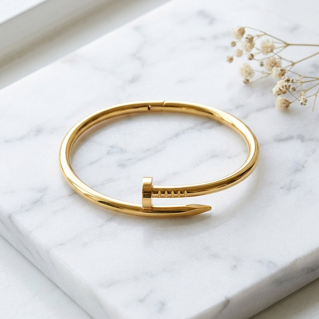 Aureve Gold Nail Bracelet