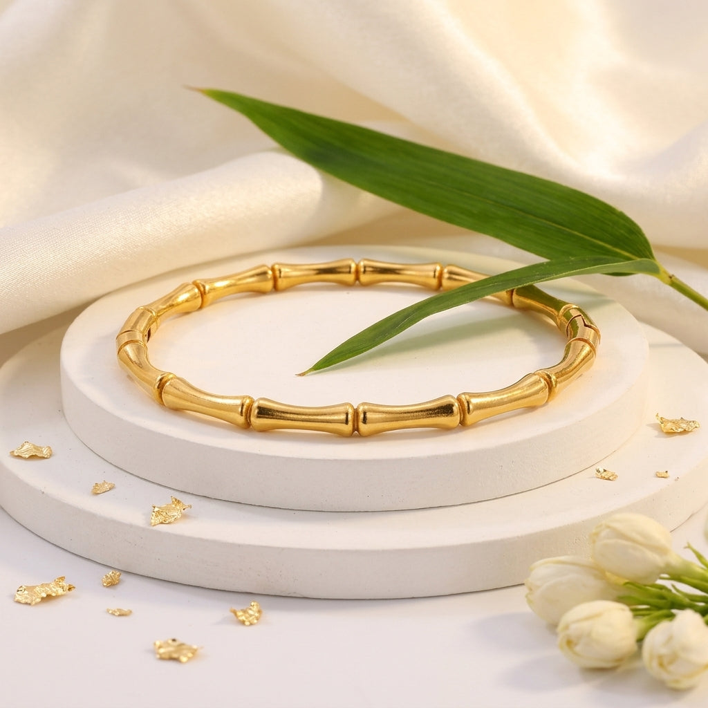 Aurelia Bamboo Gold Bracelet