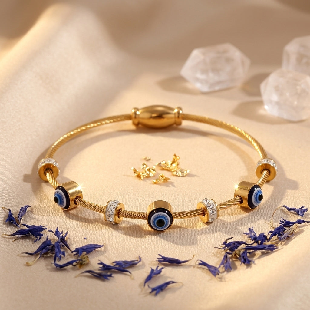 Nazar Luxe Lock Bracelet