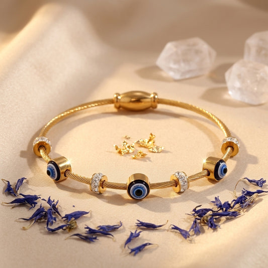 Nazar Luxe Lock Bracelet