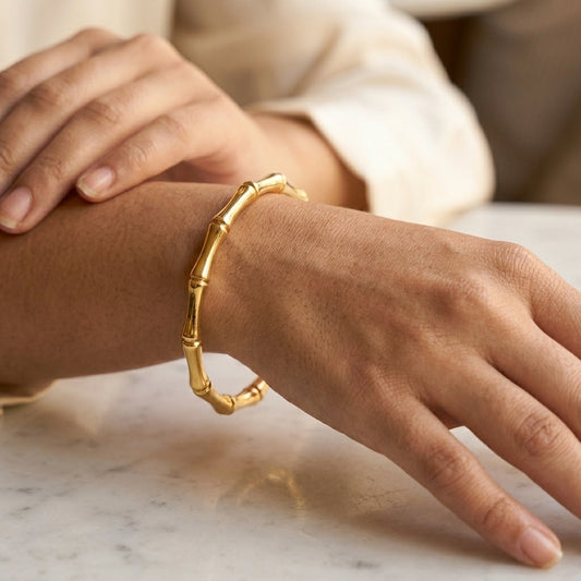 Aurelia Bamboo Gold Bracelet